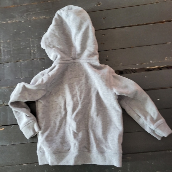 OshKosh Baby 24 Months Grey Jacket Full Zip Long Sleeve Hooded Girl Boy Logo - Picture 4 of 4